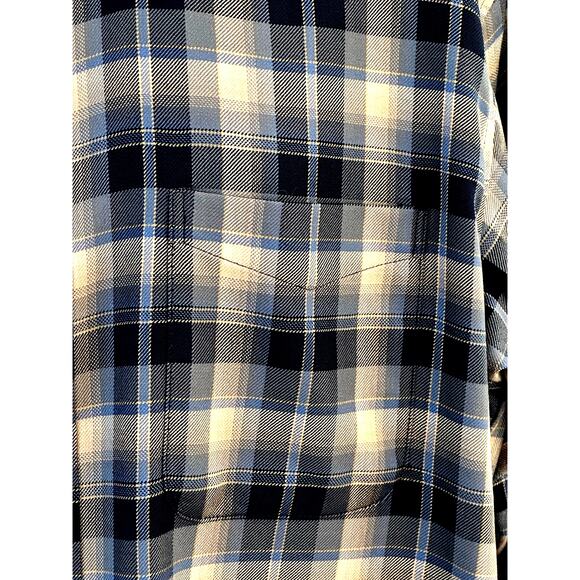 SIR PENDLETON 100% Worsted Wool Button Down Long Sleeve Plaid Shirt-Men's Large - Picture 3 of 8